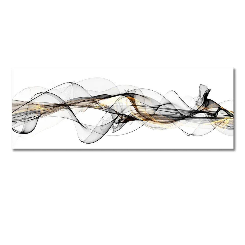 Abstract Flowing Minimalist Large Wall Art Canvas Print