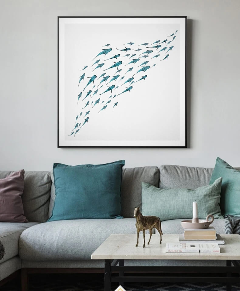 Nordic Minimalist Fish Wall Art