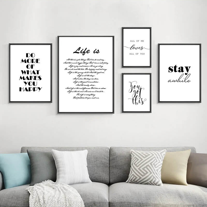 Modern Life Quotes Canvas Prints