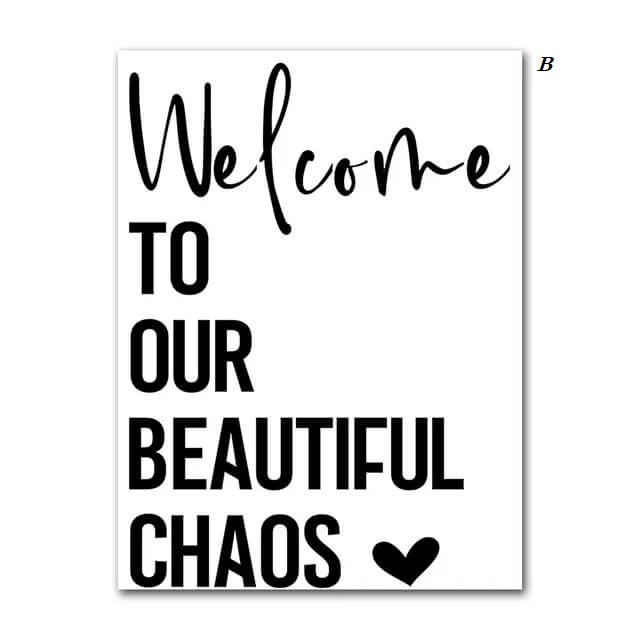 Family Inspirational Quotes Canvas Print