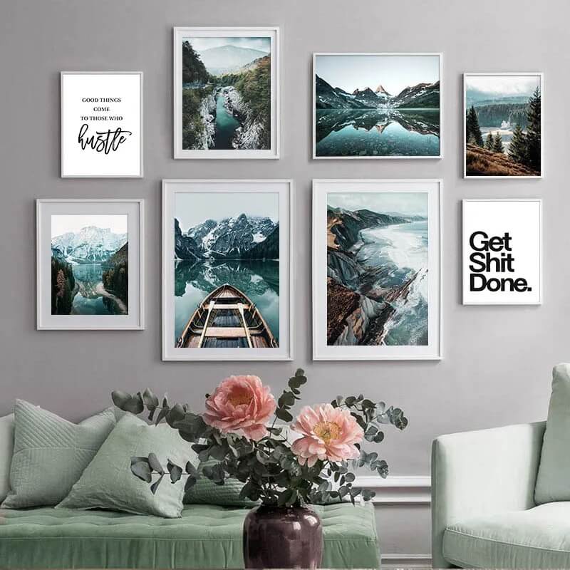 Nature Landscape Mountain Lake Wall Art