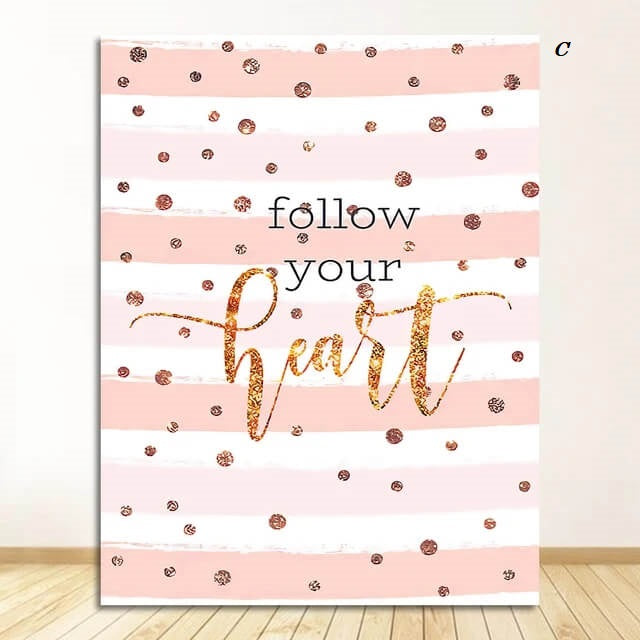 Follow Your Heart Quotes Canvas Prints