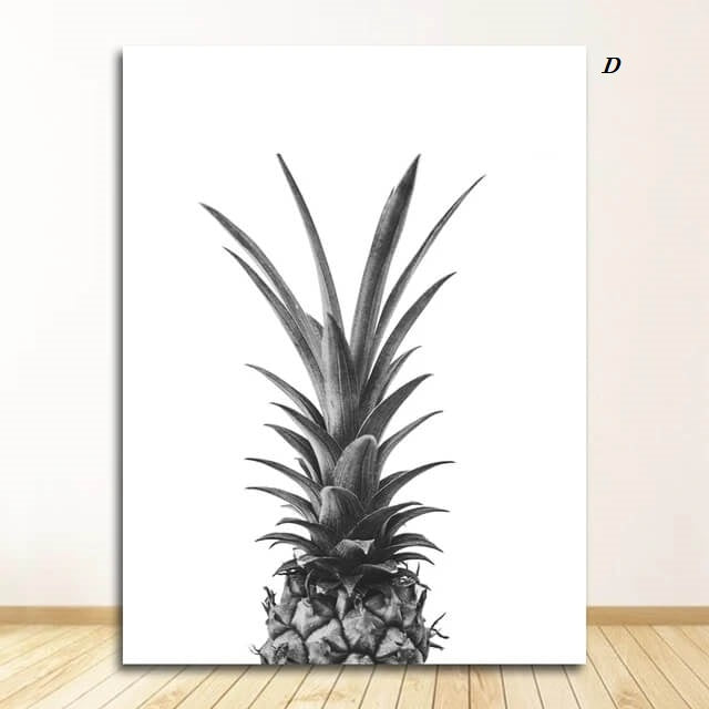 Black White Food Drink Kitchen Canvas Prints