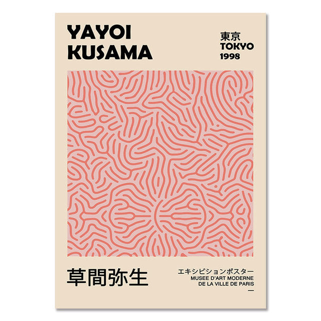 Abstract Yayoi Kusama Matisse Rothko Exhibition Canvas Wall Art