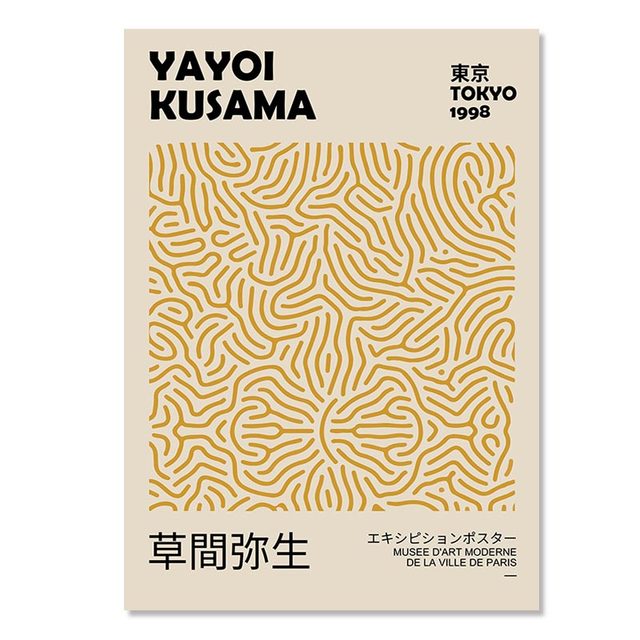 Abstract Yayoi Kusama Matisse Rothko Exhibition Canvas Wall Art