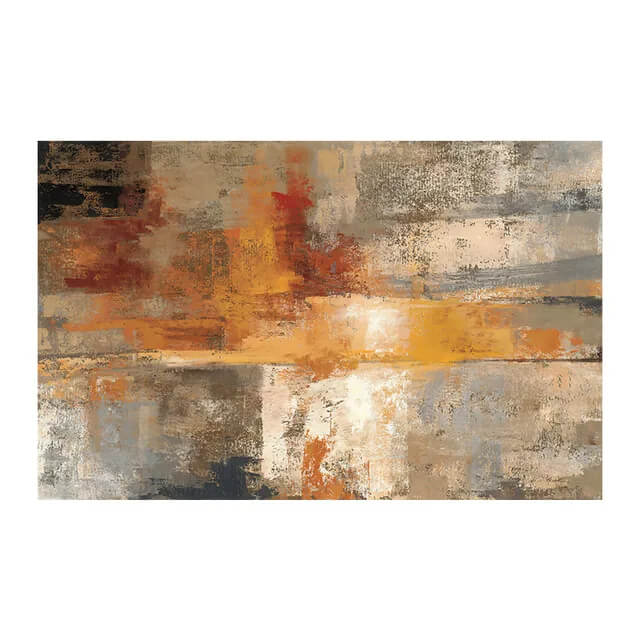 Abstract Grey Brown Pastel Wall Art