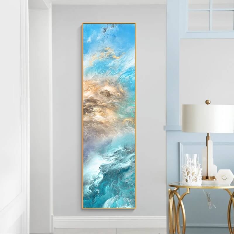 Abstract Cloud Sky Slim Canvas Prints Vertical Format Wall Art