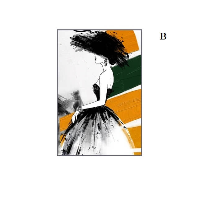 Abstract Figure Fashion Wall Art