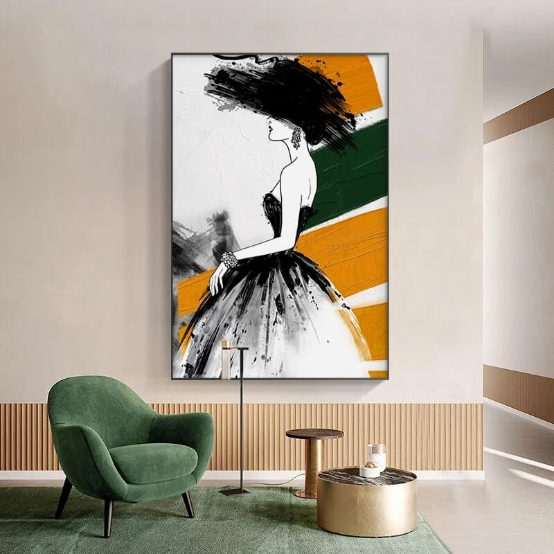 Abstract Figure Fashion Wall Art