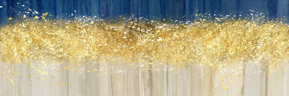 Abstract Golden Big Format Canvas Print