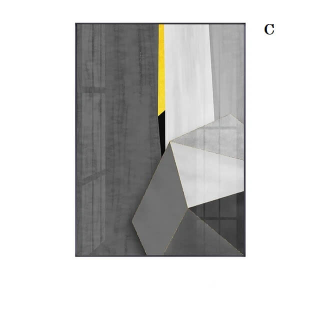Abstract Industrial Black White Urban Wall Art