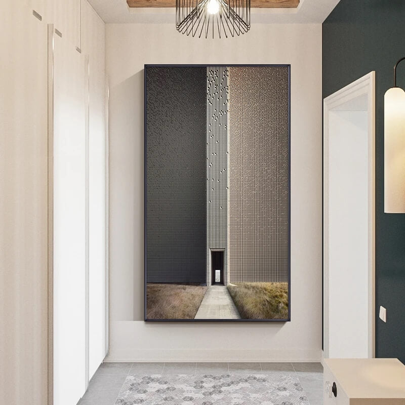 Abstract Industrial Block Canvas Print