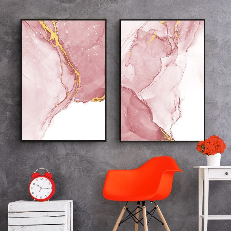 Abstract Marble Liquid Canvas Print Wall Art