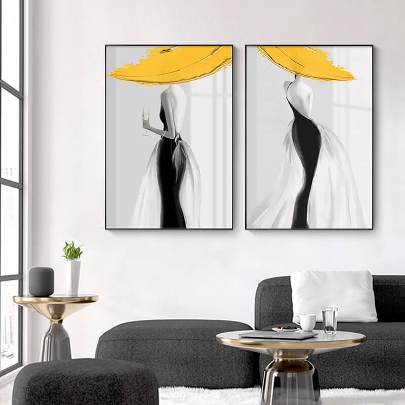 Abstract Minimalist Woman Wall Art