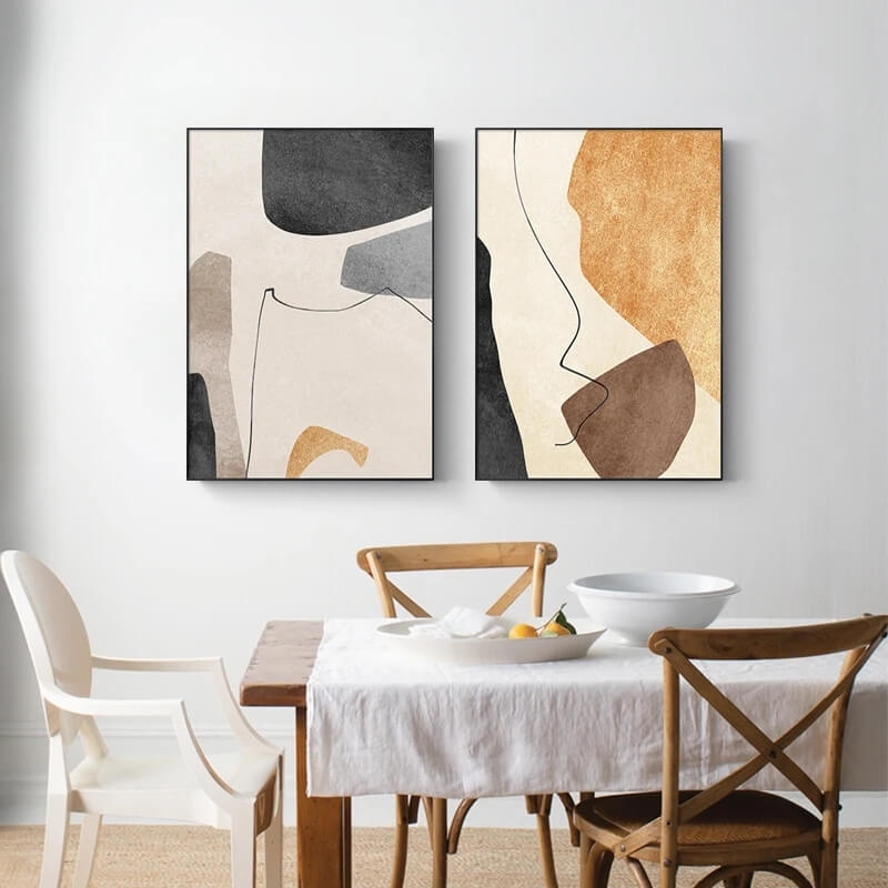 Abstract Modern Pastel Canvas Print