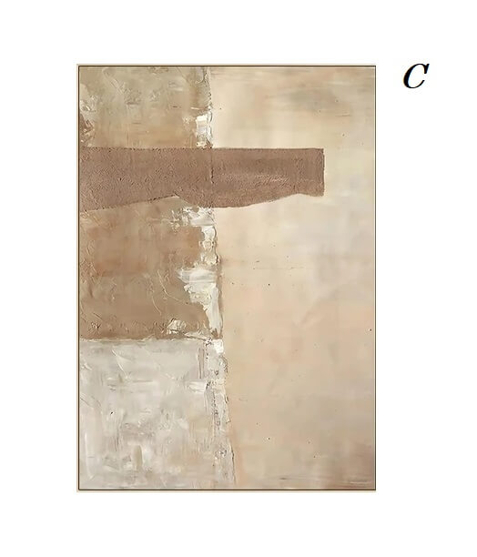 Abstract Pastel Brown Beige Canvas Prints