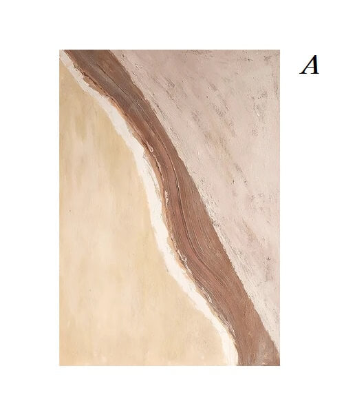 Abstract Pastel Brown Beige Canvas Prints