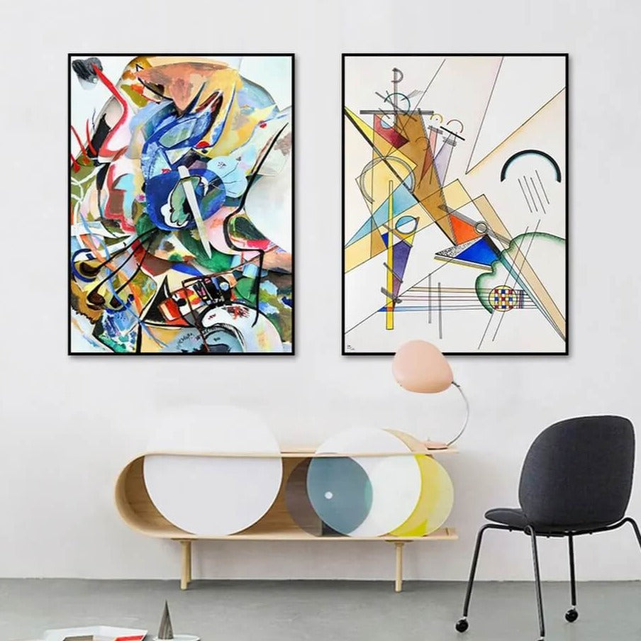 Abstract Watercolor Kandinsky Graphics Artwork Canvas Prints