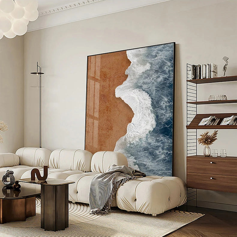 Coastal Beach Sea Landscape Modern Wall Art Canvas Prints