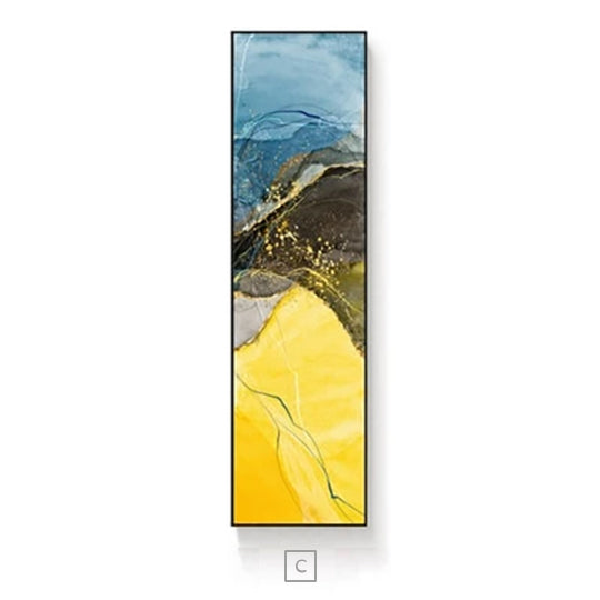 Abstract Geomorphic Vertical Strip Canvas Prints