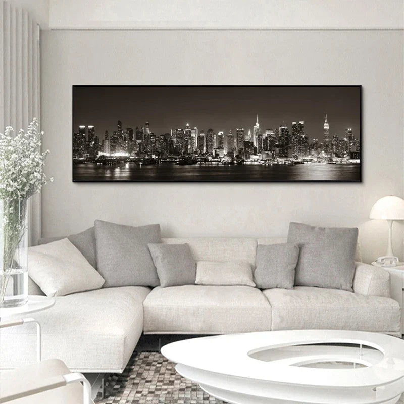 Cityscape Nights Large Wall Art Canvas Prints