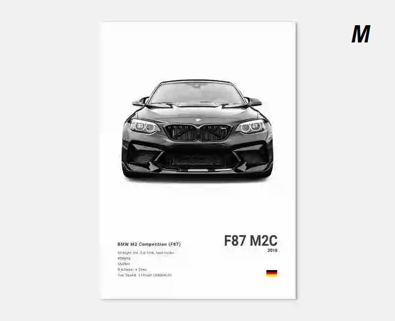 Black White Luxury Sport Racing Car Motorsport Canvas Print