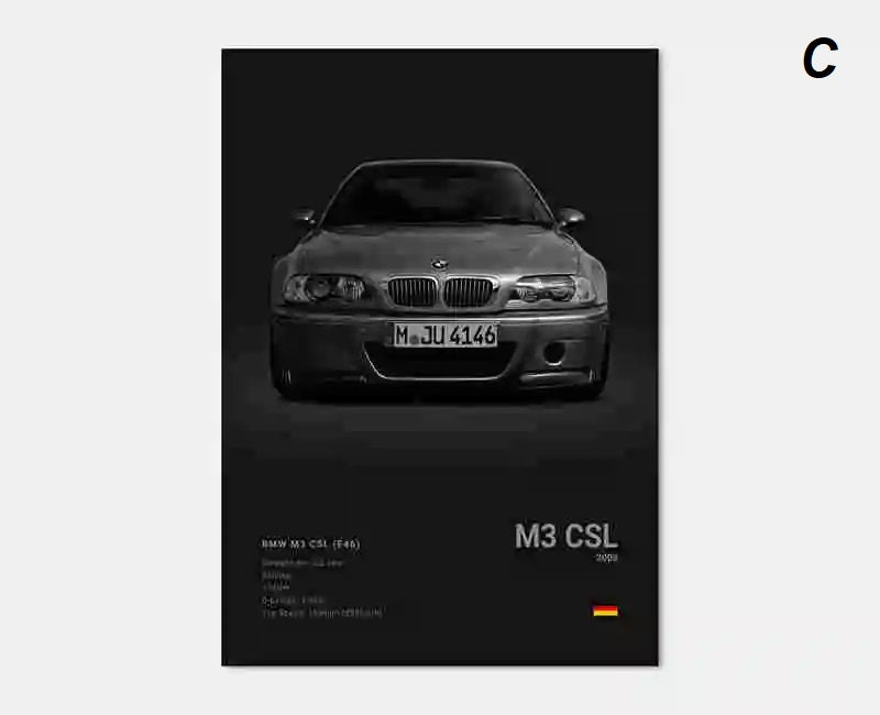 Black White Luxury Sport Racing Car Motorsport Canvas Print