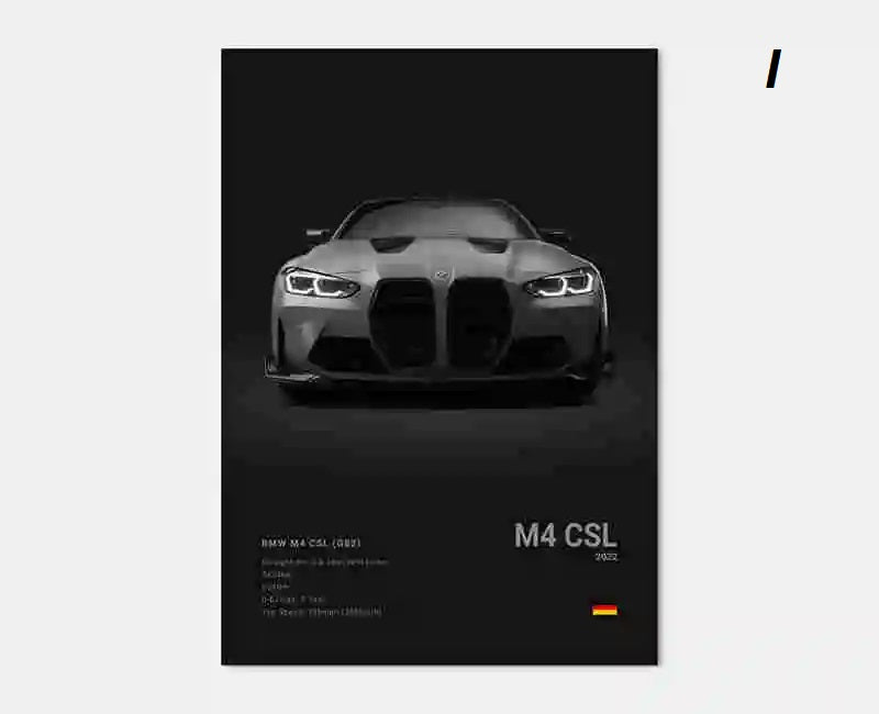 Black White Luxury Sport Racing Car Motorsport Canvas Print