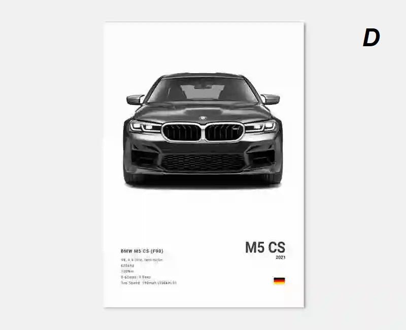 Black White Luxury Sport Racing Car Motorsport Canvas Print