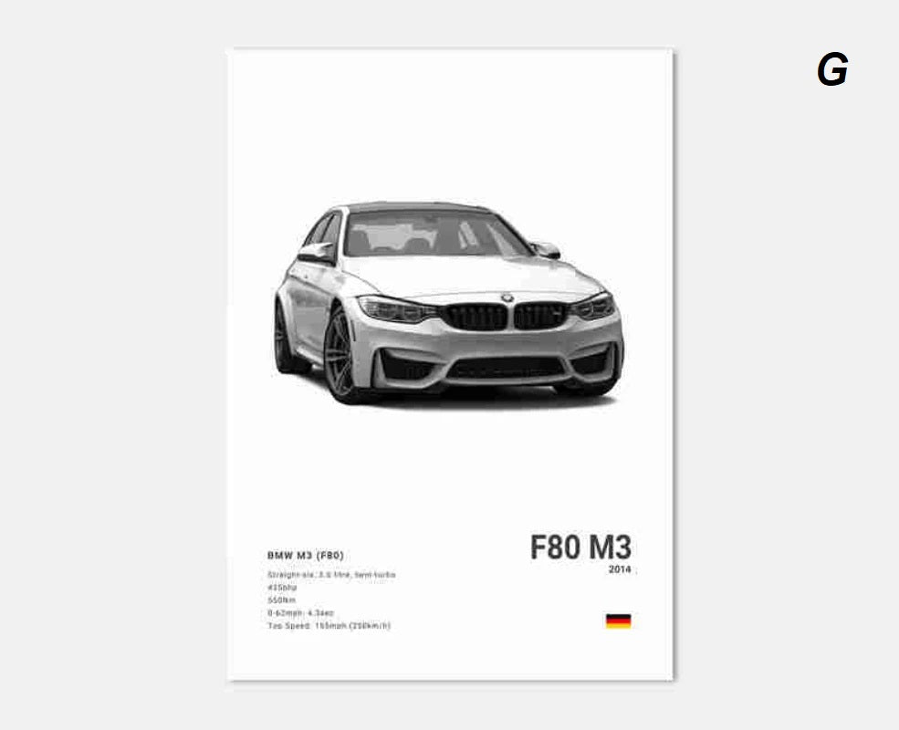 Black White Luxury Sport Racing Car Motorsport Canvas Print