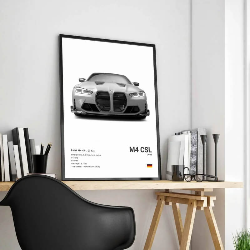 Black White Luxury Sport Racing Car Motorsport Canvas Print
