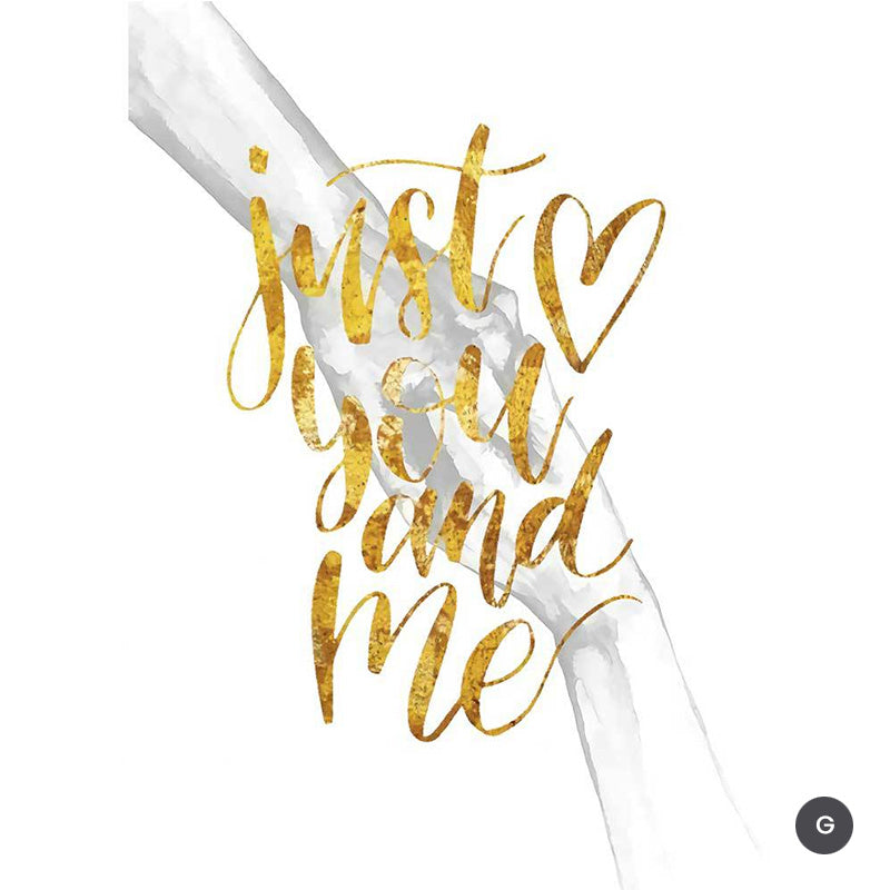 Black & White Love Hands Heart Canvas Prints