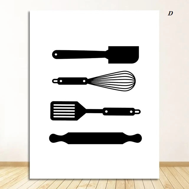 Black and White Cooking Quotes Canvas Prints