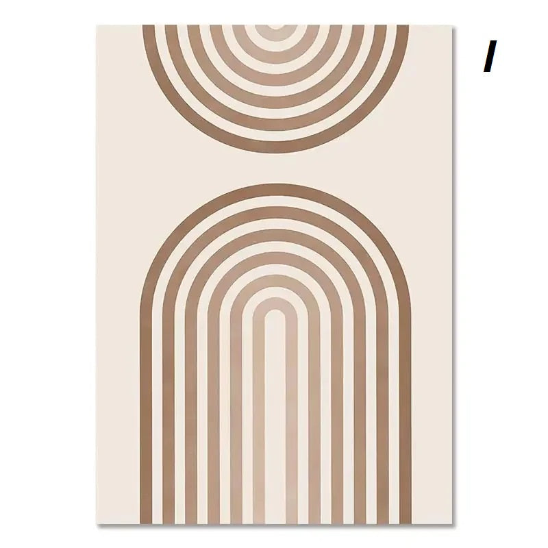 Bohemian Pastel Geometric Wall Art Canvas Prints