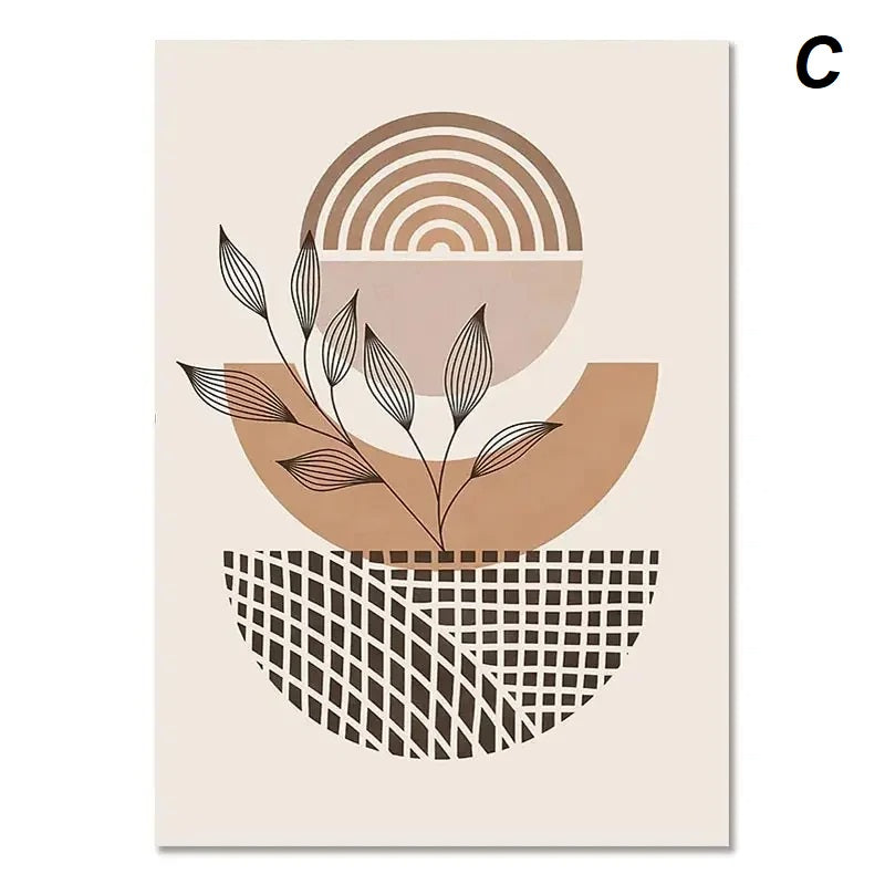 Bohemian Pastel Geometric Wall Art Canvas Prints