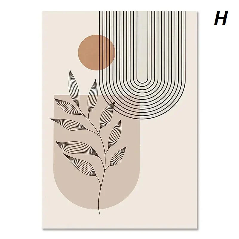 Bohemian Pastel Geometric Wall Art Canvas Prints