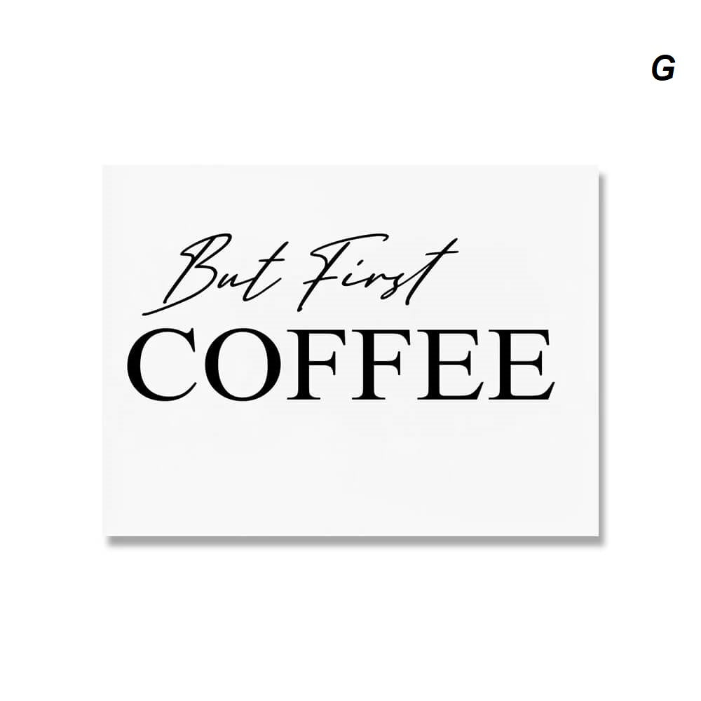 But First Coffee Minimalist Cups Canvas Print