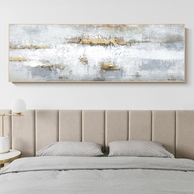 Abstract Shades Of Gray Canvas Prints