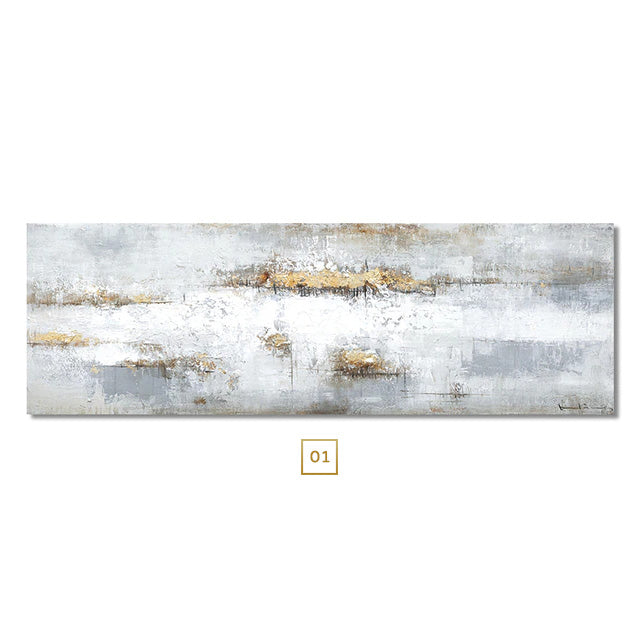 Abstract Shades Of Gray Canvas Prints