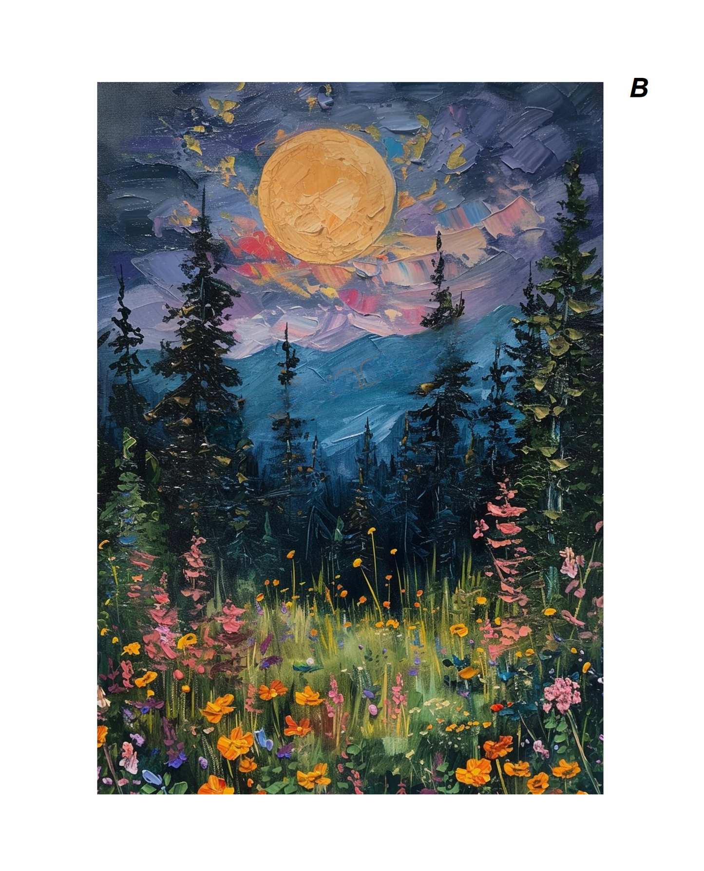Dark Romantic Magical Enchanting Moon Witchcraft Canvas Prints