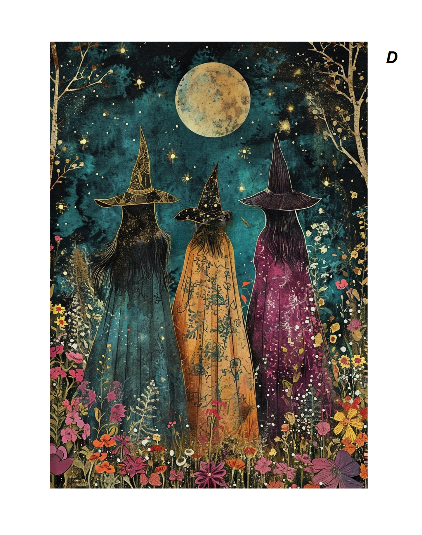 Dark Romantic Magical Enchanting Moon Witchcraft Canvas Prints