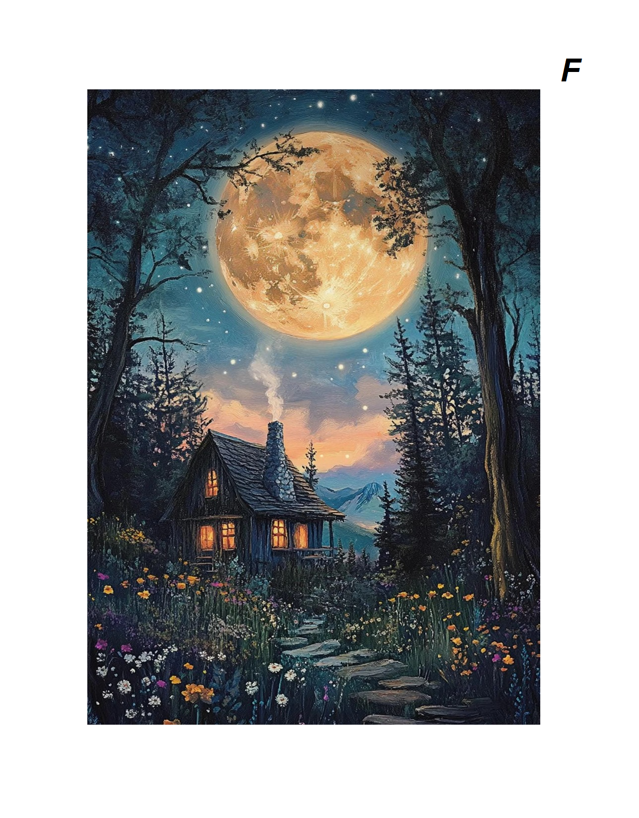 Dark Romantic Magical Enchanting Moon Witchcraft Canvas Prints