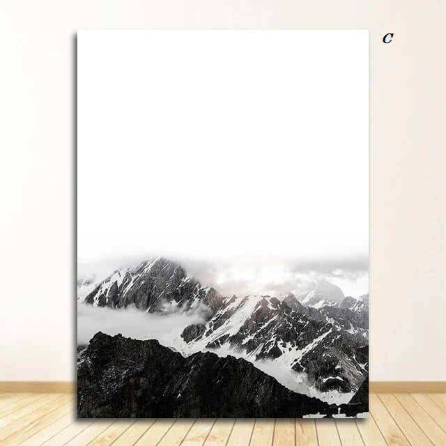 Deer Mountain Landscape Canvas Prints