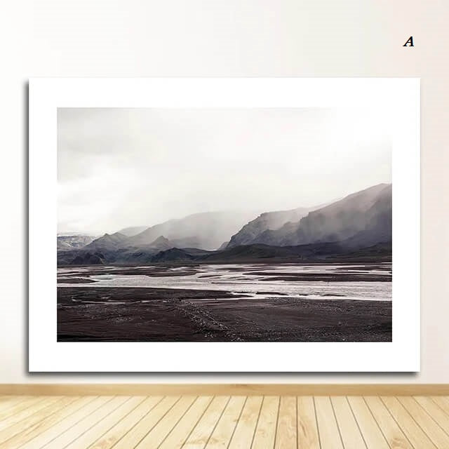 Deer Mountain Landscape Canvas Prints