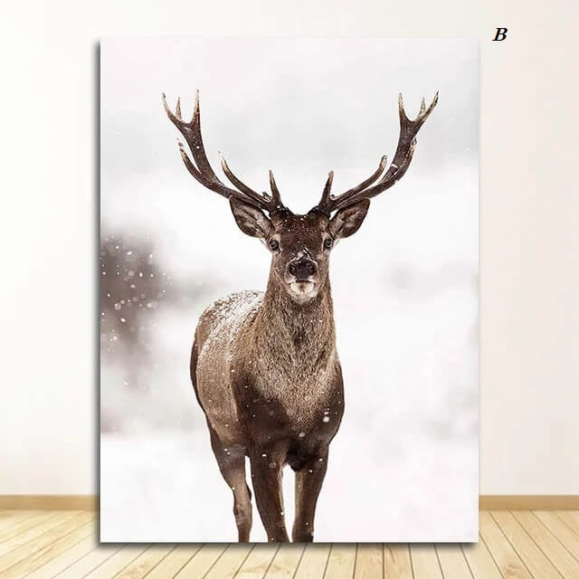 Deer Mountain Landscape Canvas Prints