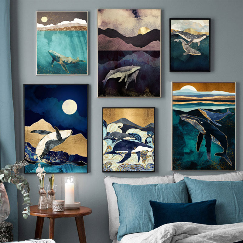 Blue Whale Canvas Print