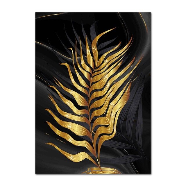 Golden Leaves Canvas Print