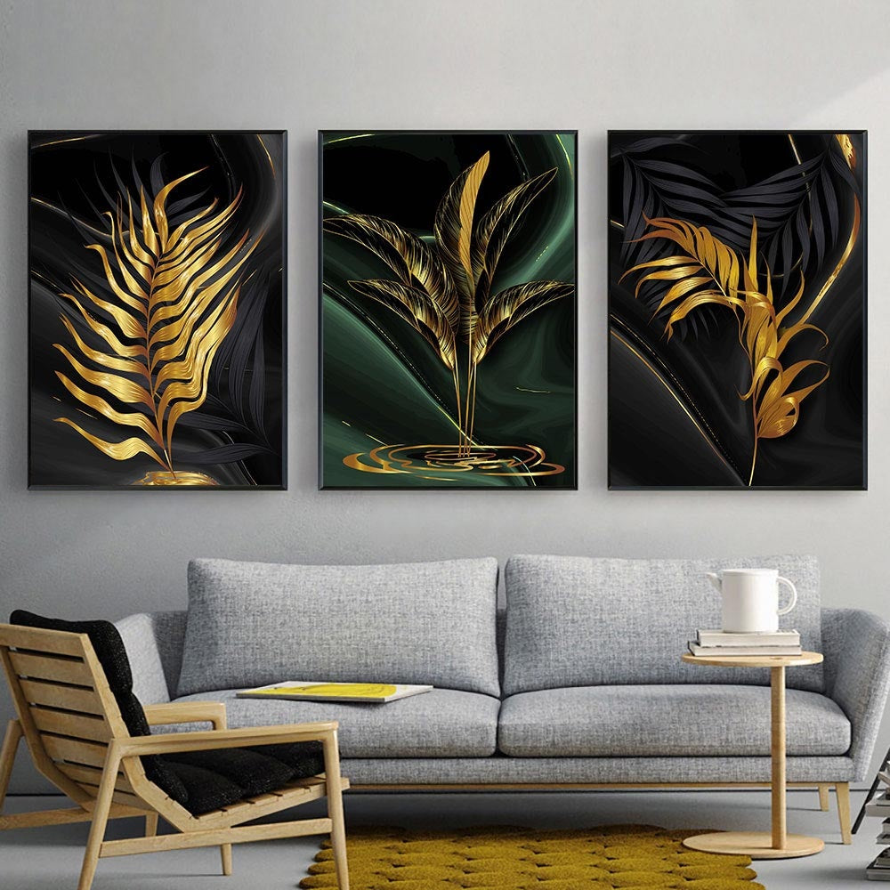 Golden Leaves Canvas Print