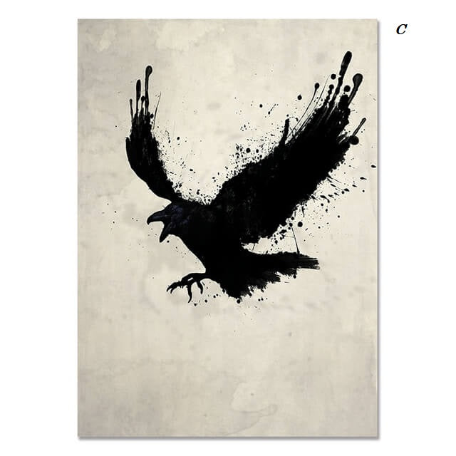 Japanese Samurai Warrior Ink Canvas Prints