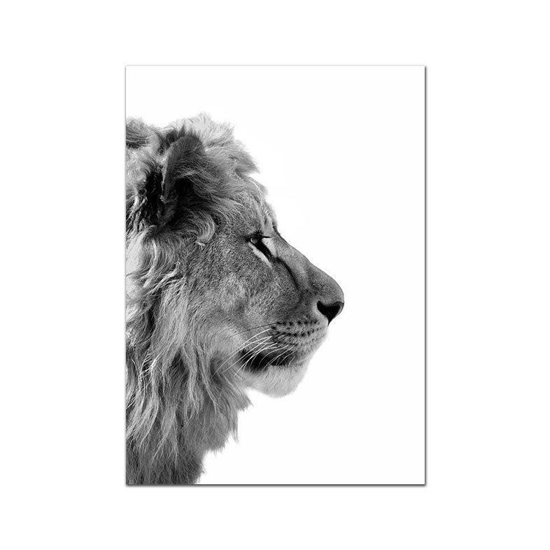 Black and White Animals Canvas Prints